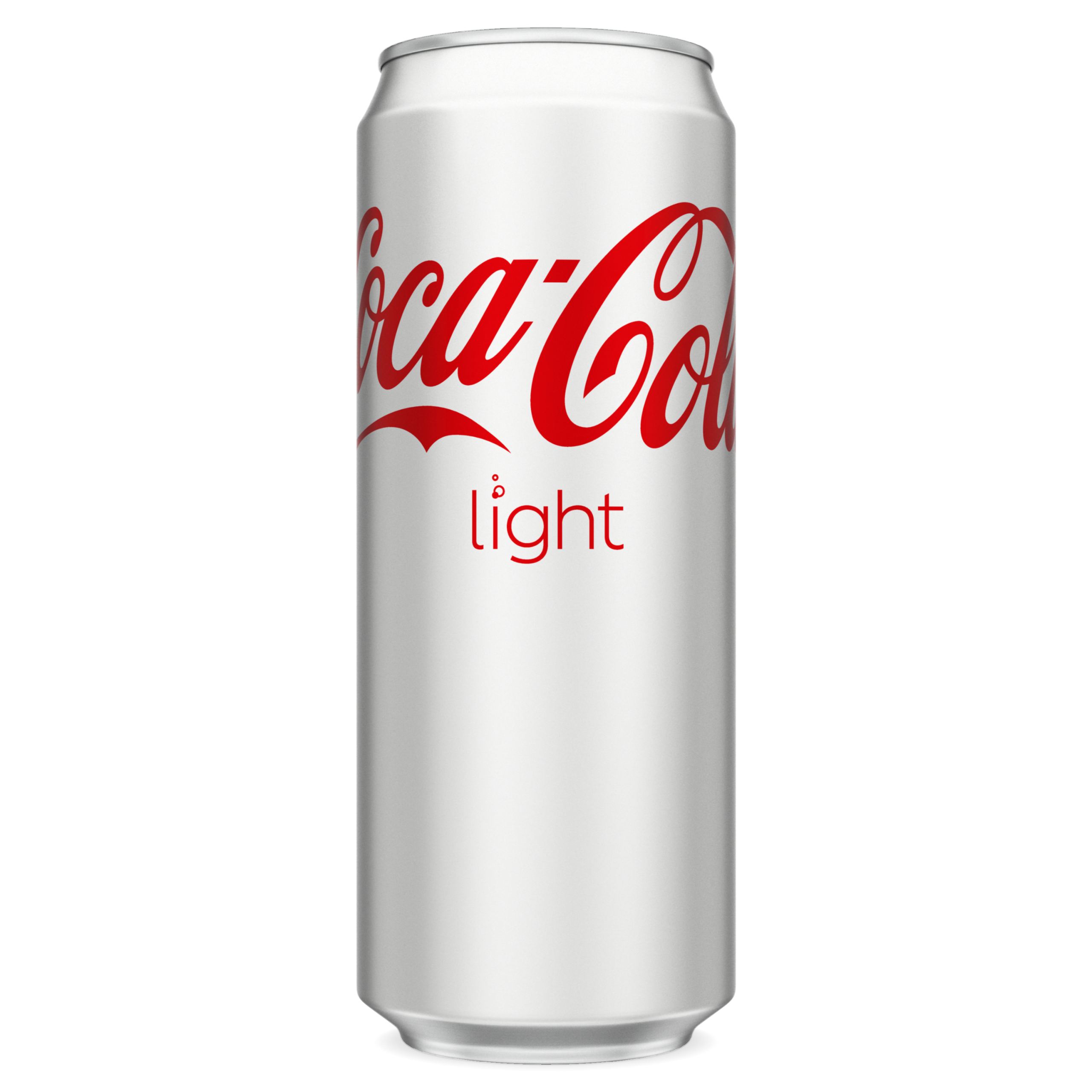 Coca-Cola Light can on white background