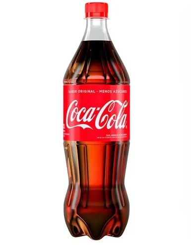 Botella Individual de vidrio de Coca-Cola.