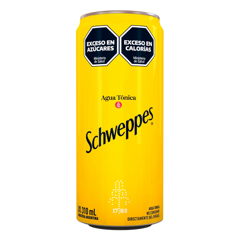 Lata de Schweppes Agua Tónica
