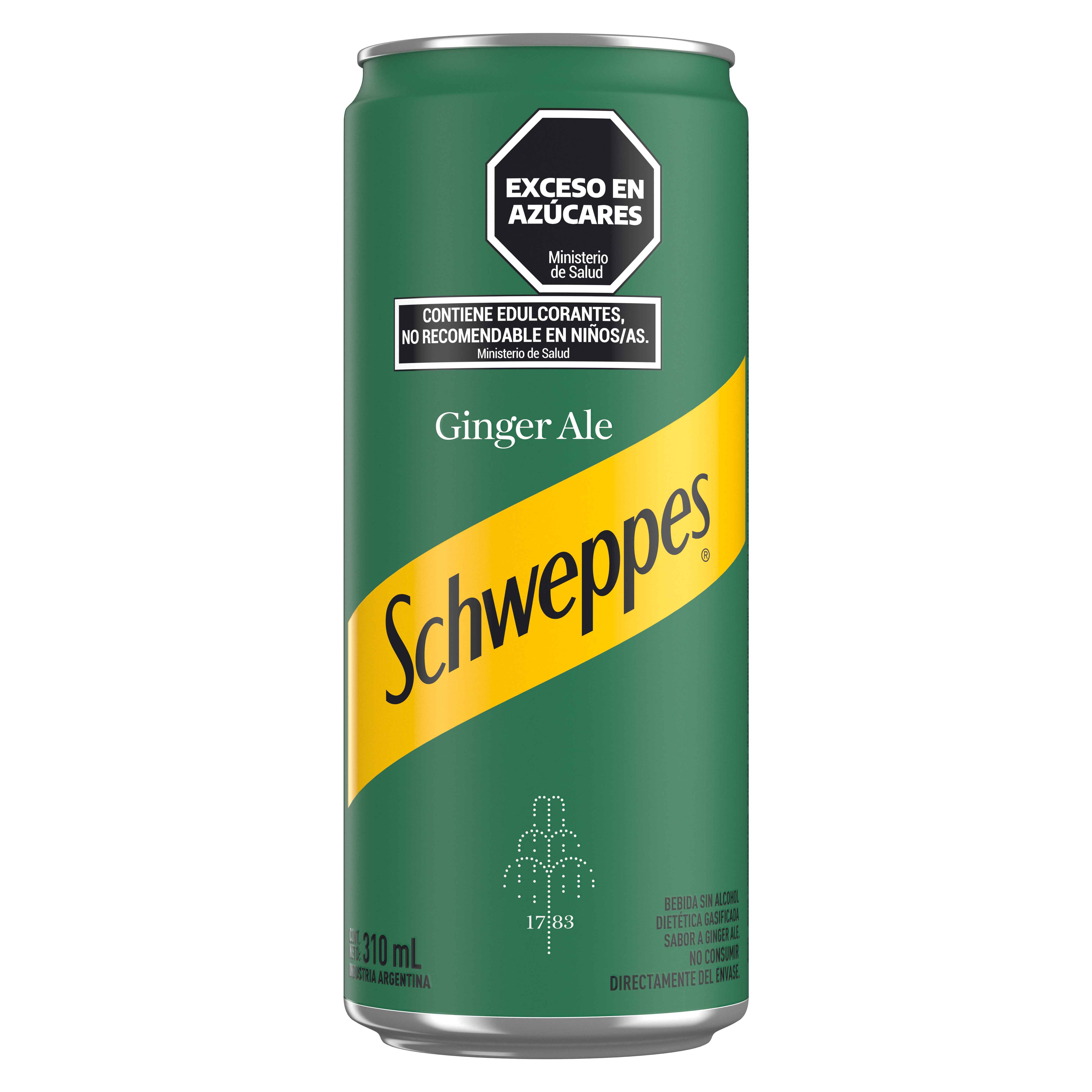 Lata de Schweppes Ginger Ale