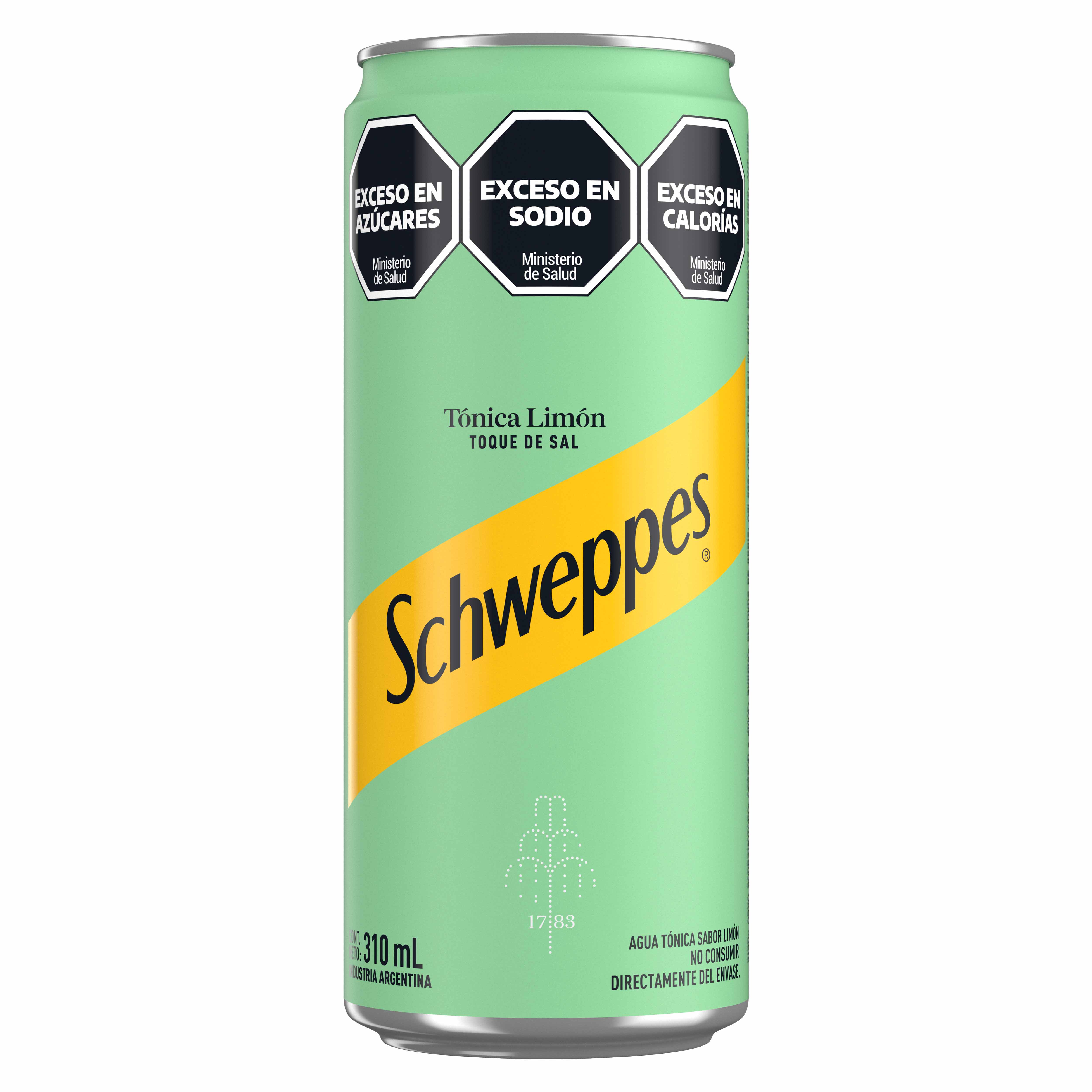 Lata de Schweppes Tónica Limón con Toque de Sal