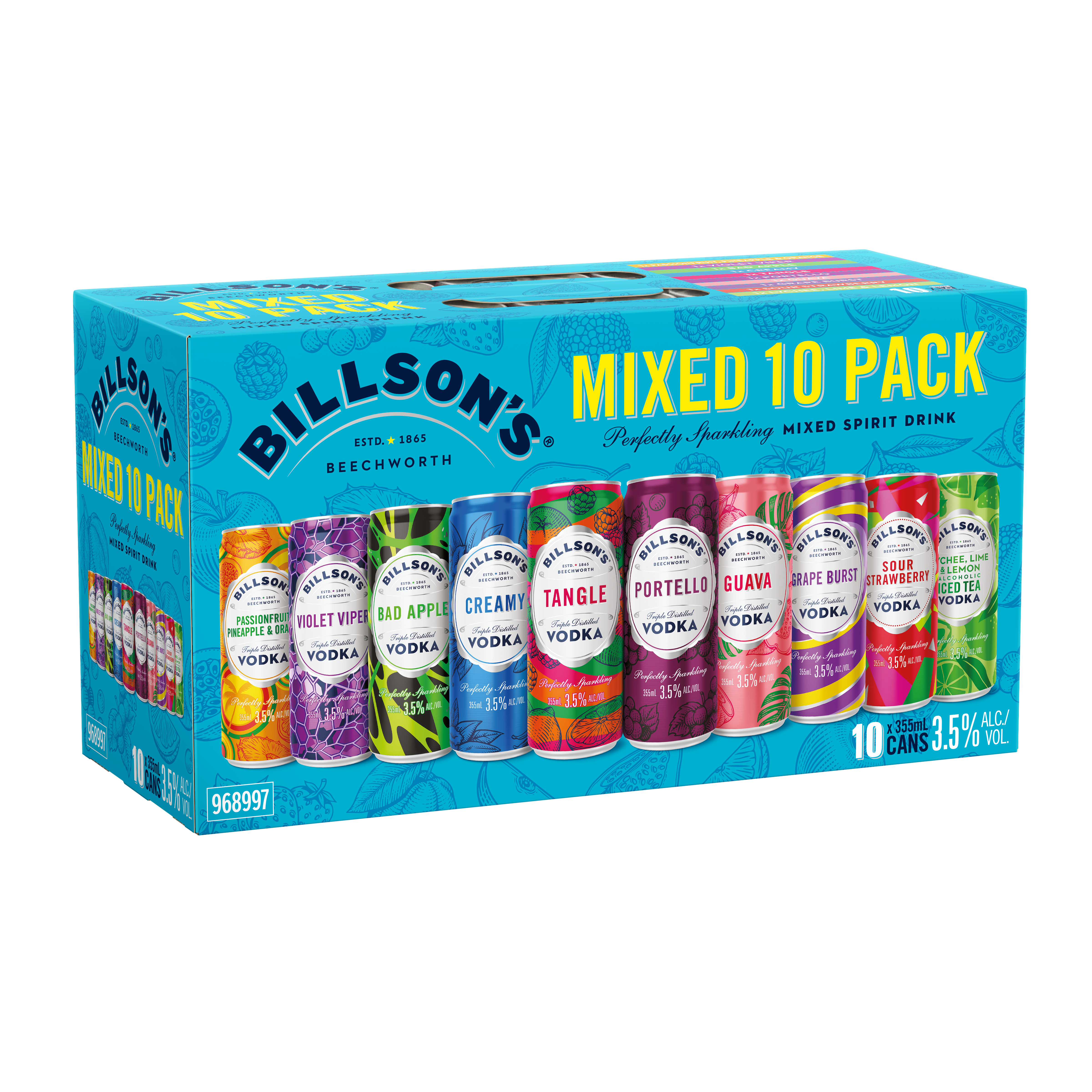 Billson’s Vodka 3.5% Mixed 10 Pack