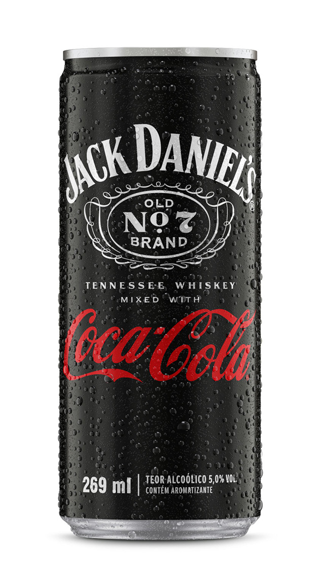 Uma lata de Jack Daniel's Coca-Cola.