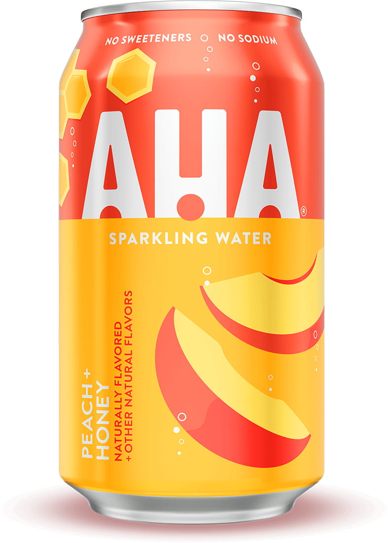 AHA Peach + Honey can