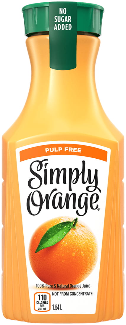 Simply Orange® Pulp Free Juice bottle