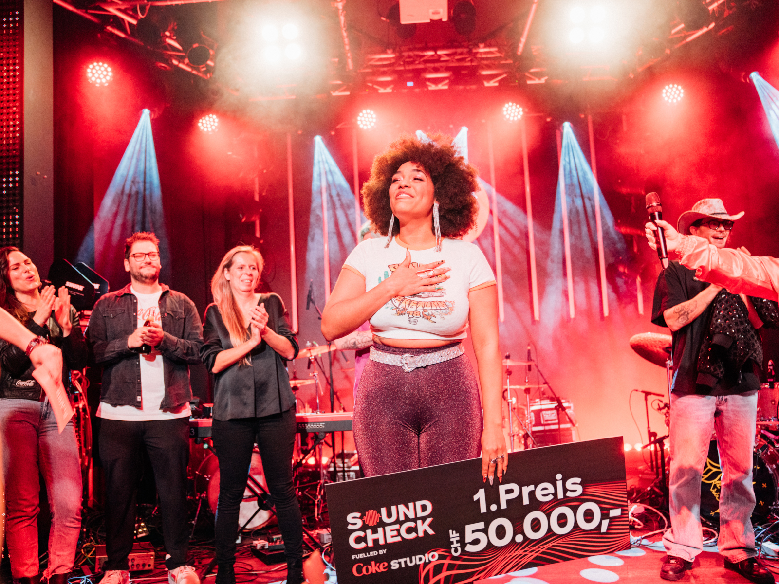 Mo'Mot at her CokeSTUDIO Soundcheck Victory in 2024