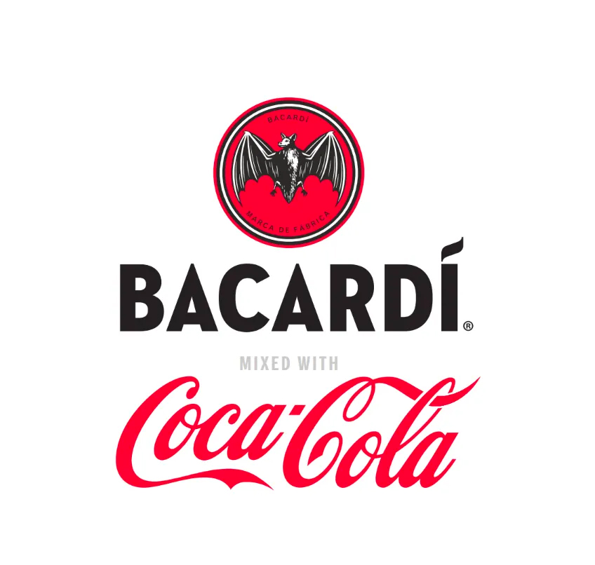 Bacardí and Coke logo