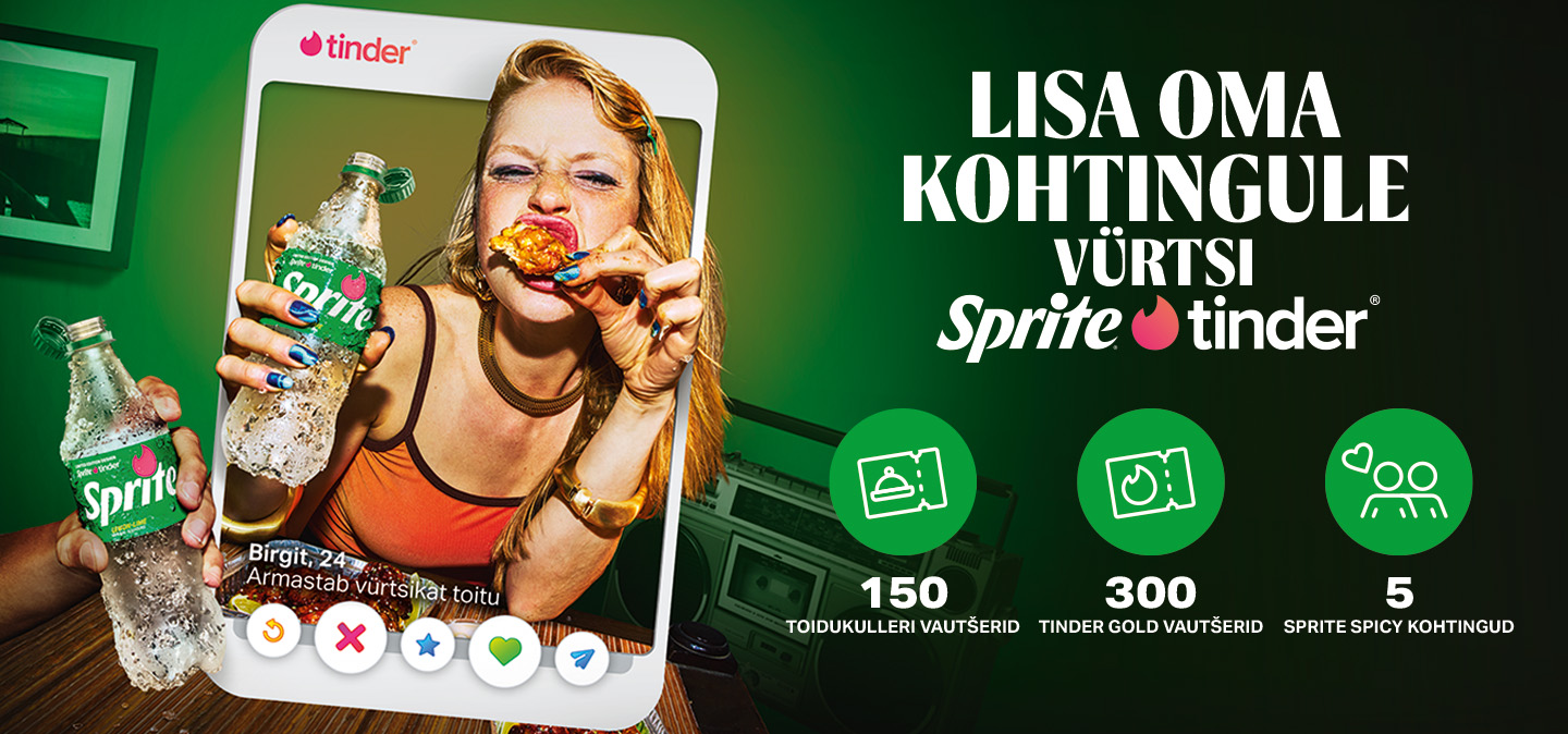 Sprite loosimäng kohvimasina ja aksessuaaride auhindadega.