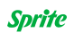 Groen Sprite‑logo in schuin cursief schrift op een witte achtergrond.