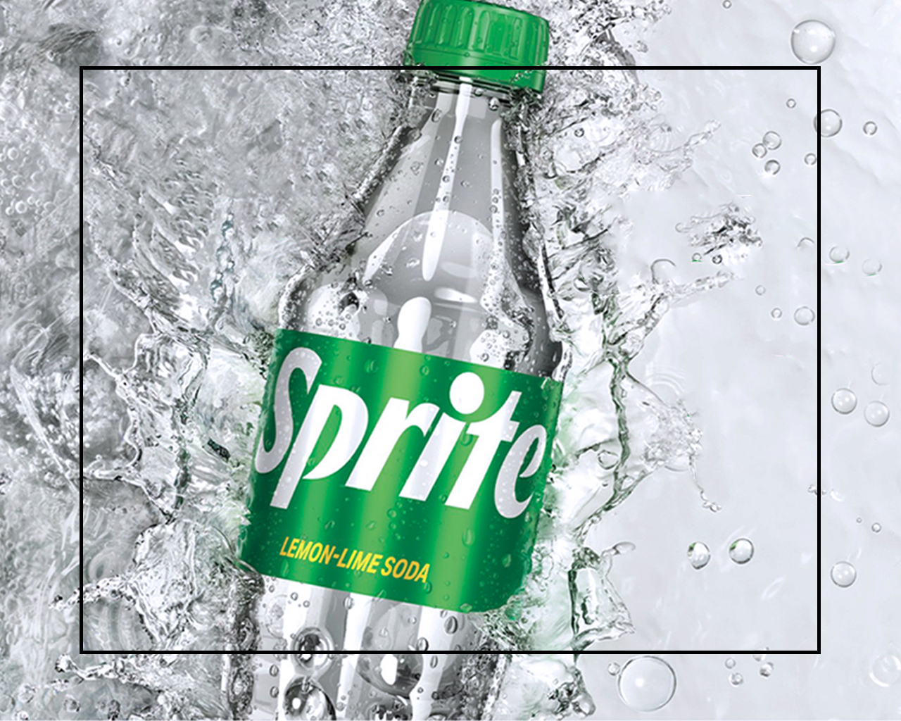 Sprite-flaske i plastik