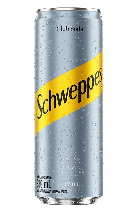 Lata de Schweppes Club Soda