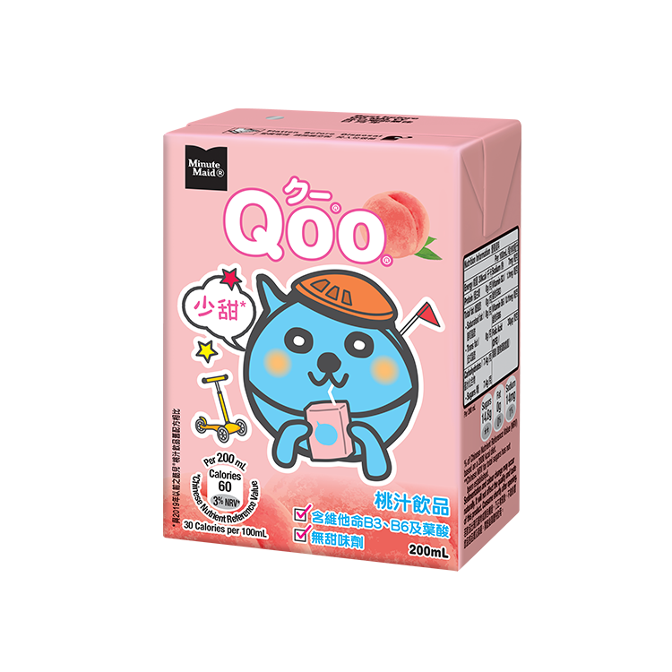 Minute Maid ® Qoo® Peach Juice Drink bottle