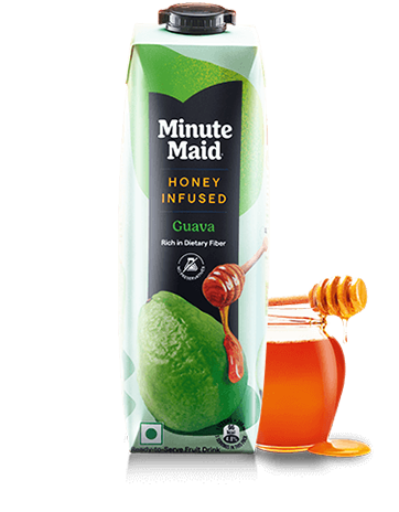 शहद से भरपूर Minute Maid का टेट्रा पैक - अमरूद