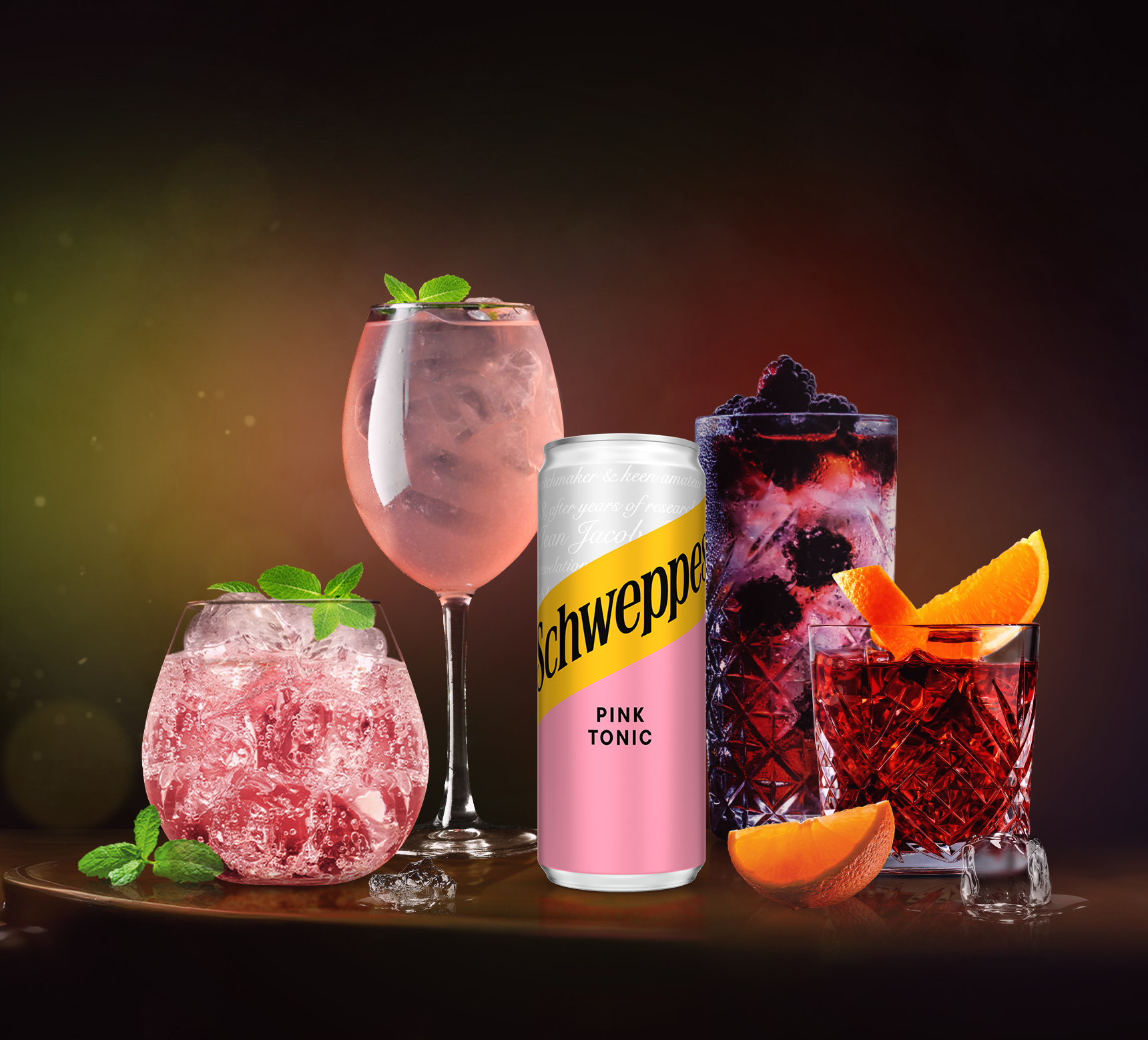 Pink Tonic Cocktails