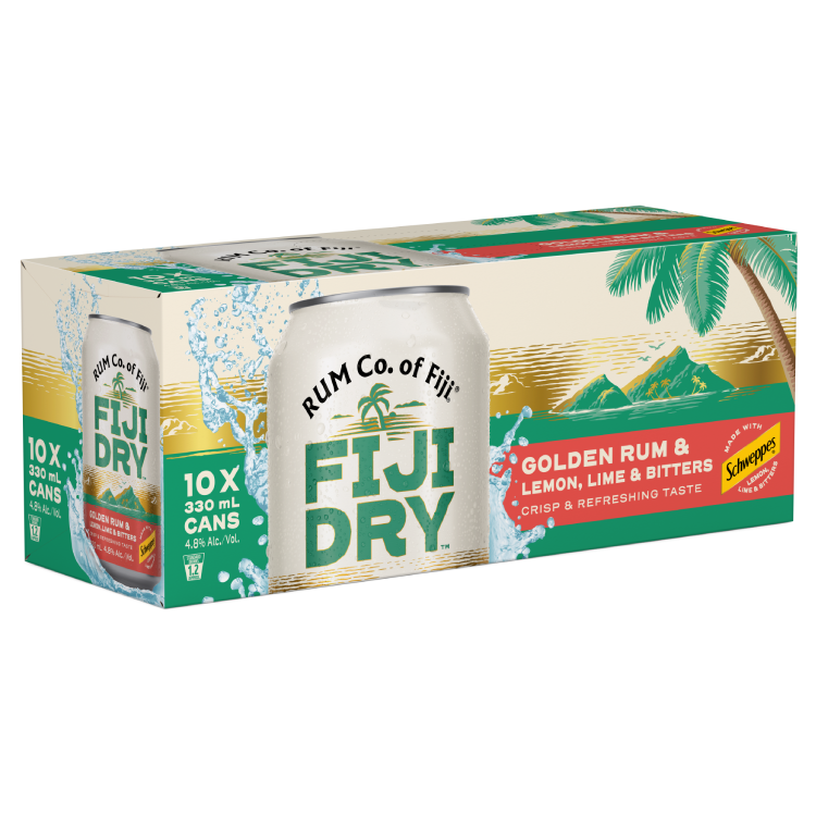 Fiji-dry lemon lime and bitters