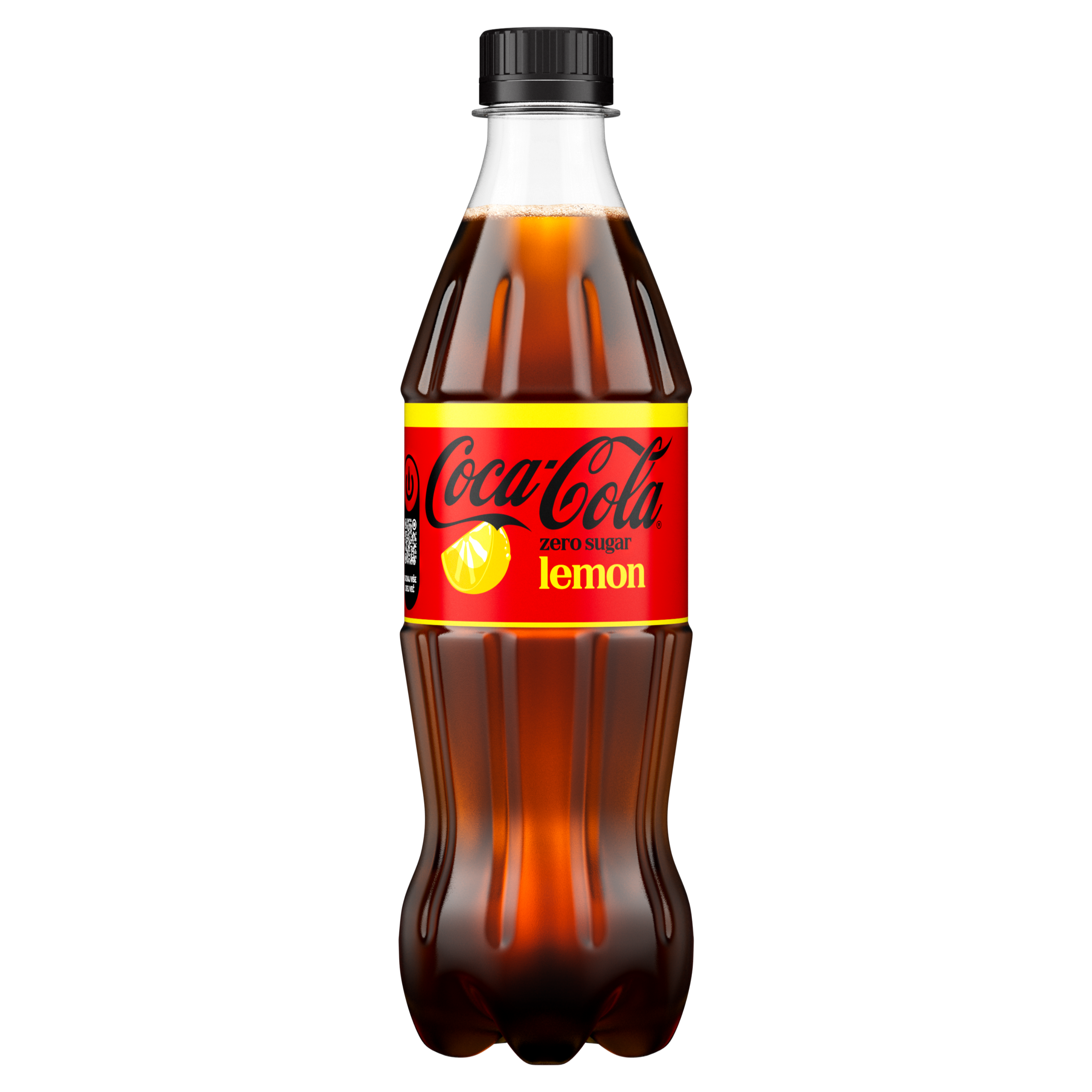 Posamezna plastenka Coca-Cole z okusom limone in brez sladkorja