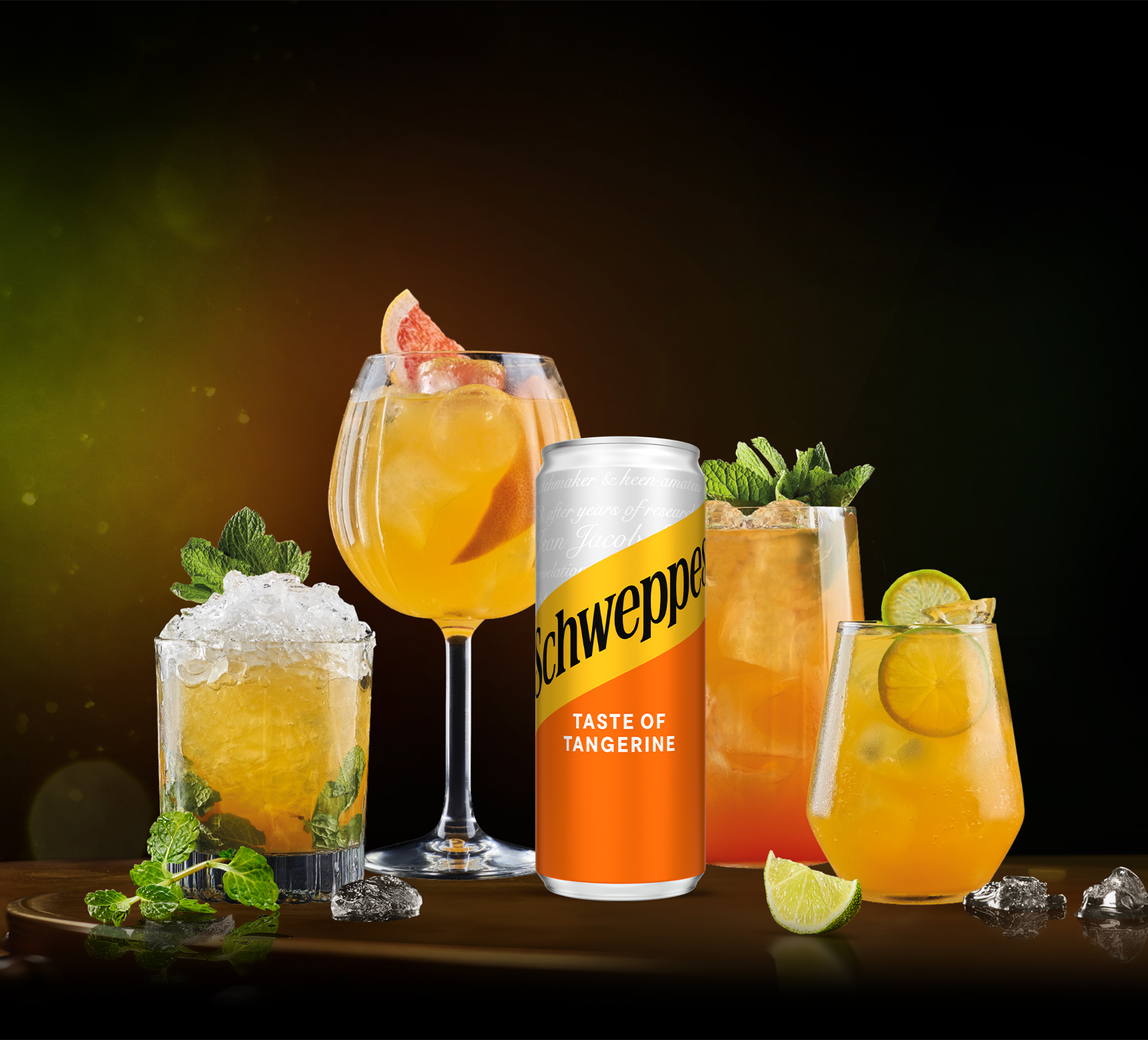 Переглянути коктейлі 3 Schweppes Tangerine