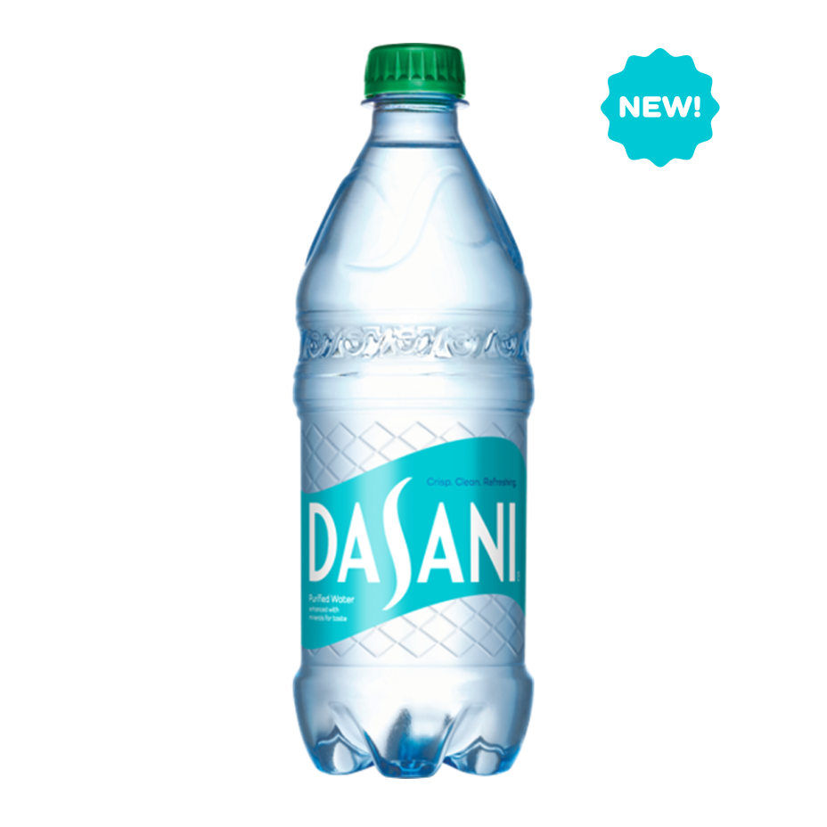 Dasani Purified Water bottle with new look