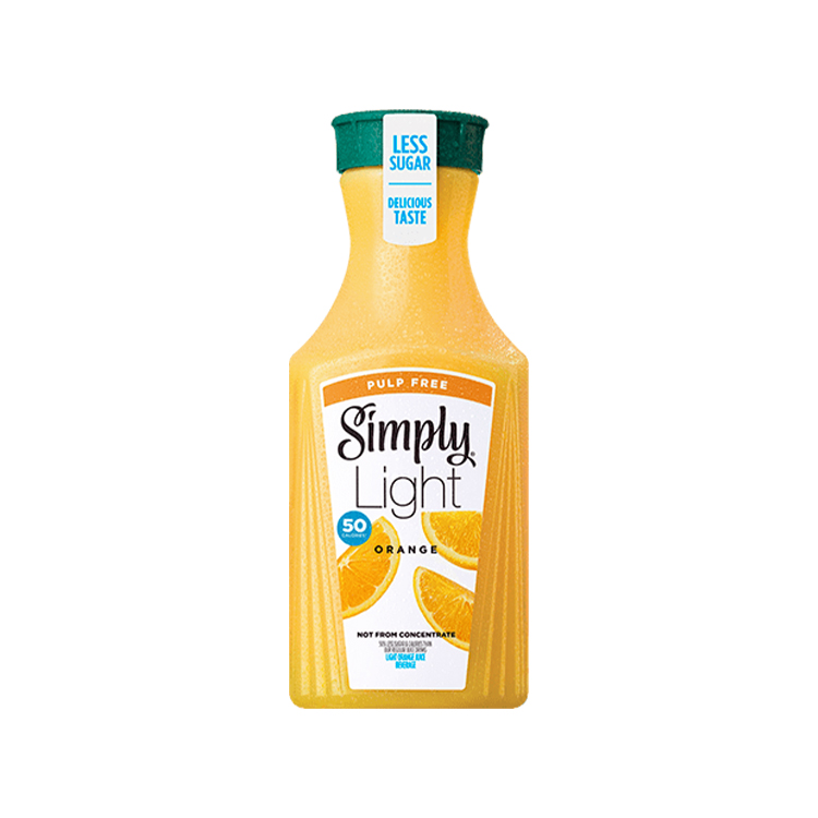 Simply Light Orange Pulp Free Bottle, 52 fl oz