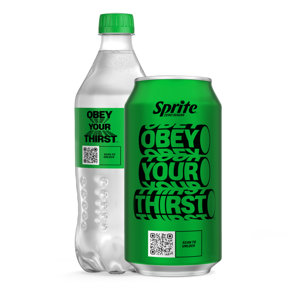 Sprite Zero Sugar can and bottle
